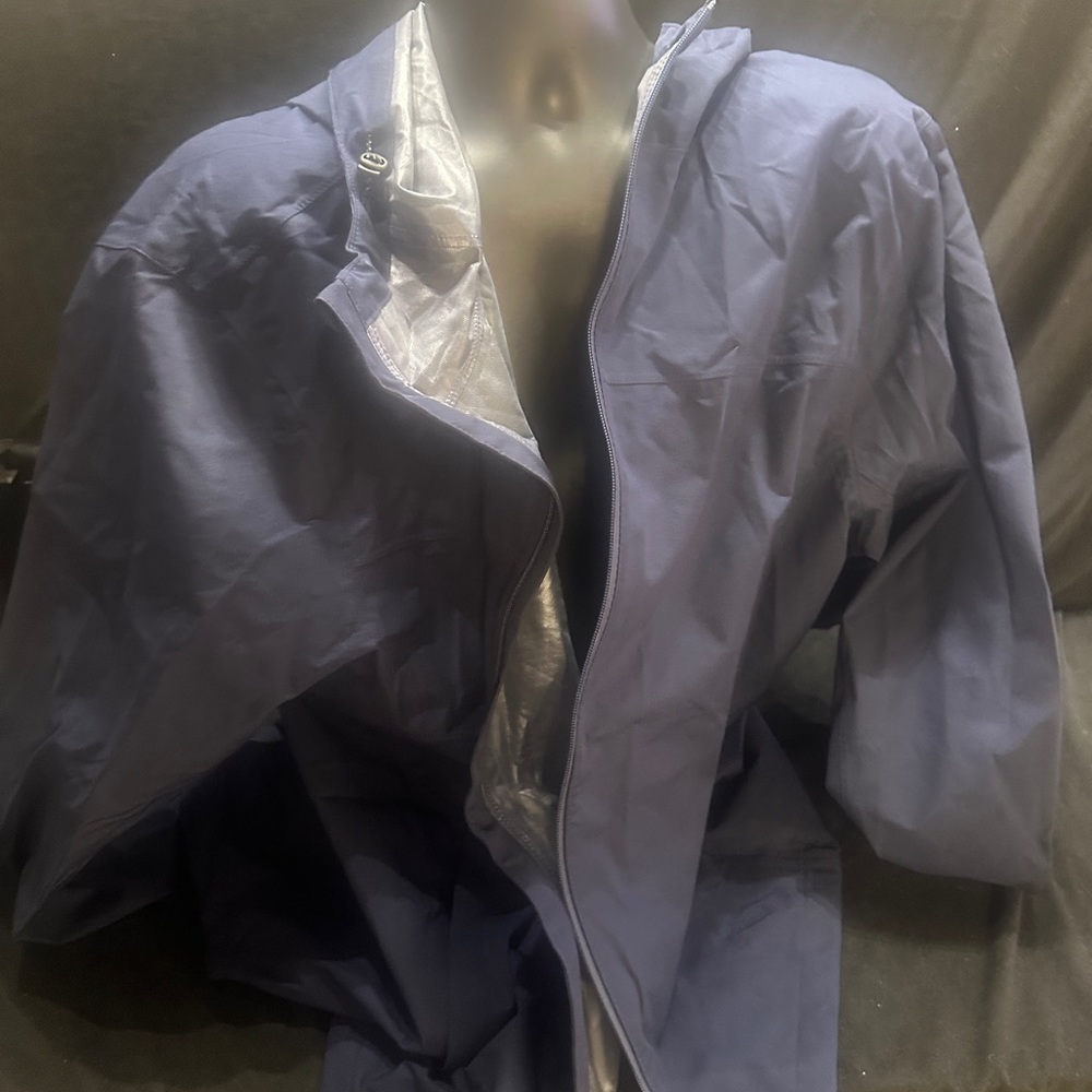 Blue Hooded Jacket-Swiss tech men’s windbreaker-size 3XL-#487